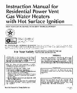 A O  Smith Water Heater Residential Power Vent Gas Water Heaters with Hot Surface Ignition-page_pdf